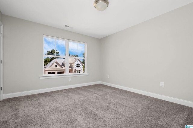 spare room with carpet floors