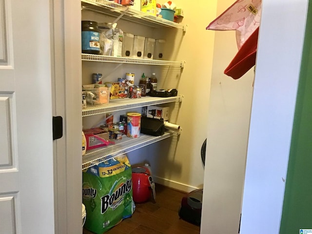 view of pantry