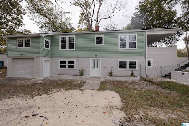 view of front of house featuring a garage