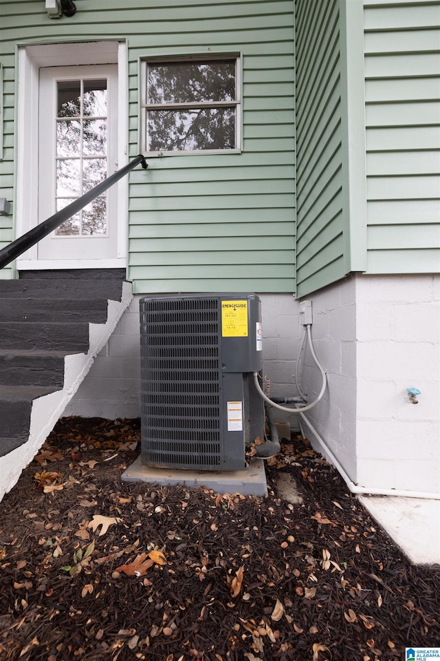 exterior details featuring central air condition unit