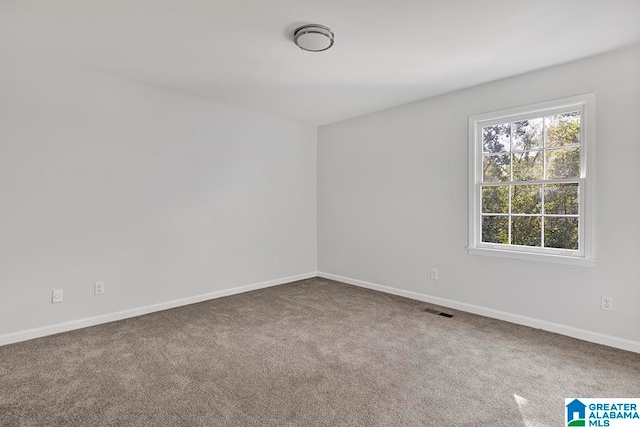 view of carpeted empty room