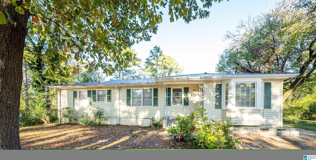 view of ranch-style home