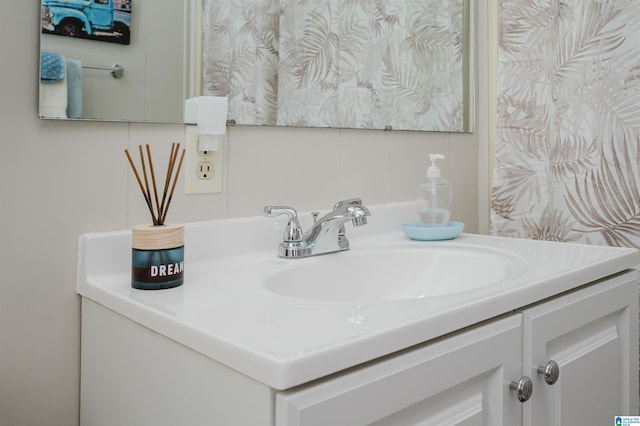 bathroom with vanity