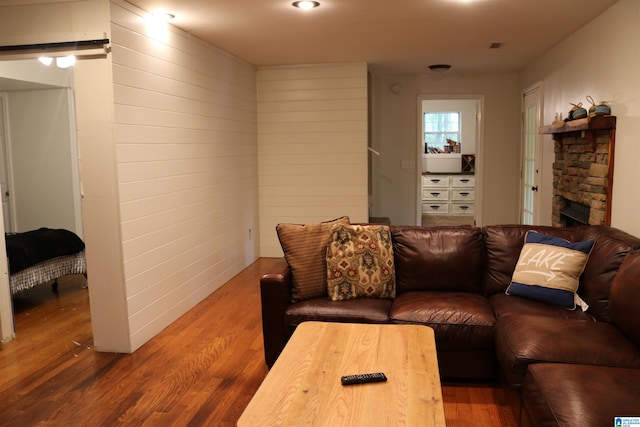 551 Poplar Pl, Wedowee, AL 36278 - living area with wood finished floors