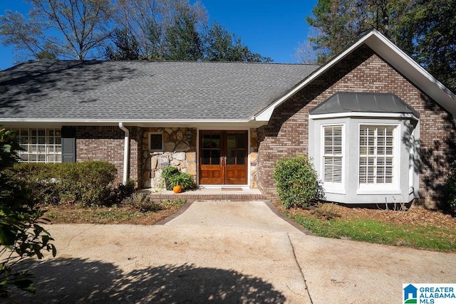 view of ranch-style home