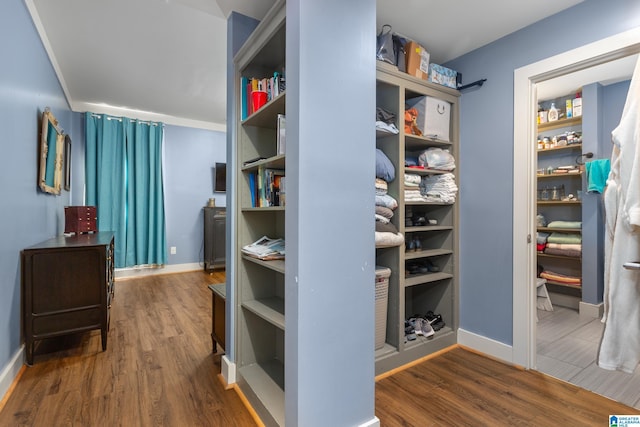 923 Cogswell Ave, Pell City, AL 35125 - corridor with wood finished floors and baseboards