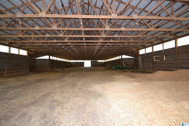 view of horse barn