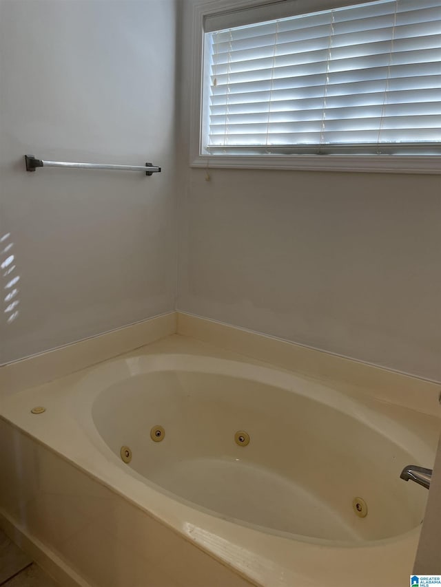 bathroom featuring a bathing tub