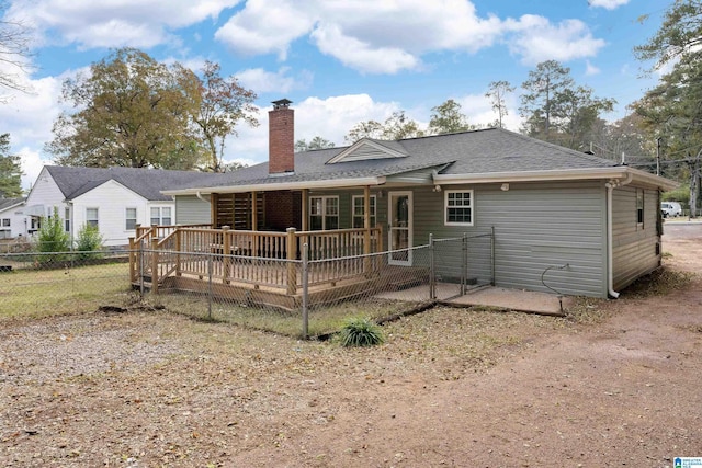 view of rear view of property