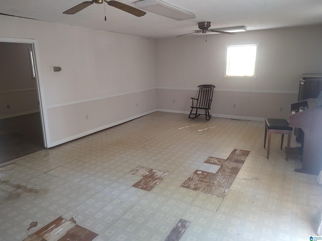694 Center Point Rd, Sylacauga, AL 35151 - spare room featuring a ceiling fan and baseboards