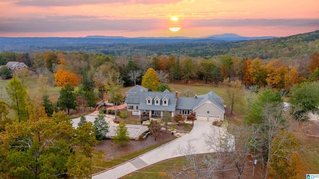 1001 Kingsway Dr, Anniston, AL 36207 - aerial view of property and surrounding area featuring a forest