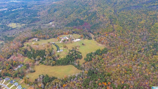 1001 Kingsway Dr, Anniston, AL 36207 - aerial overview of property's location featuring a forest