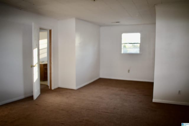 view of carpeted empty room