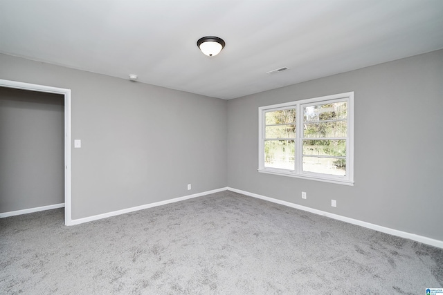 view of carpeted empty room