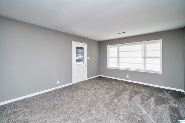 view of carpeted empty room