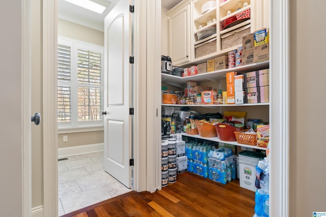 view of pantry