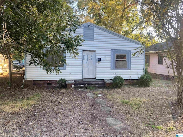 view of bungalow