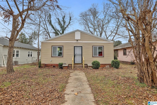 view of bungalow-style house