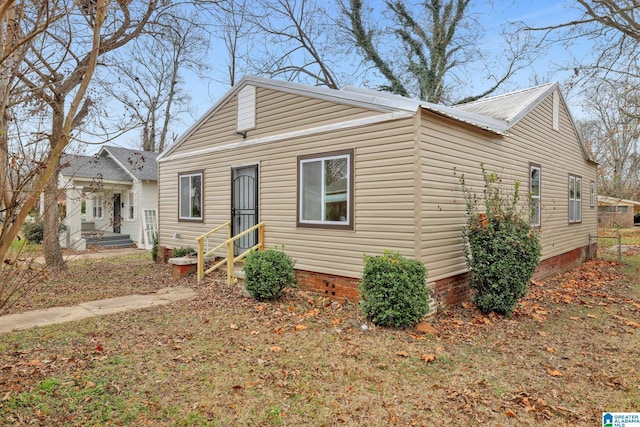 view of bungalow