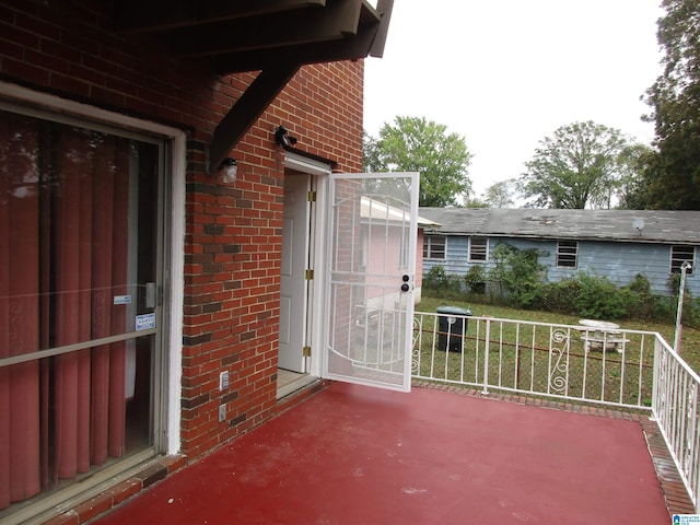 view of balcony