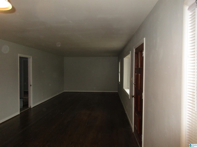 interior space featuring dark hardwood / wood-style flooring