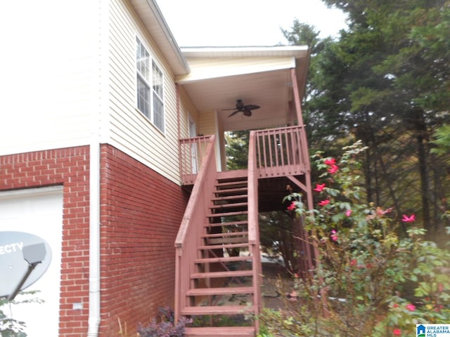 view of stairs