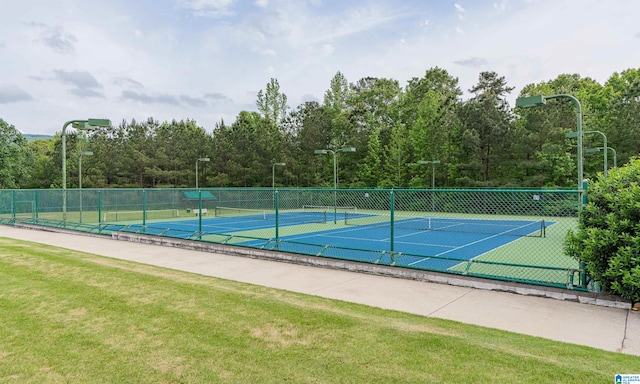 view of sport court