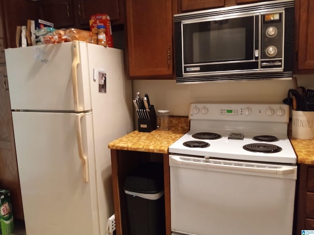 kitchen with white appliances