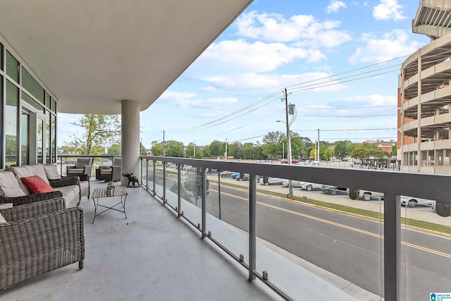 view of balcony