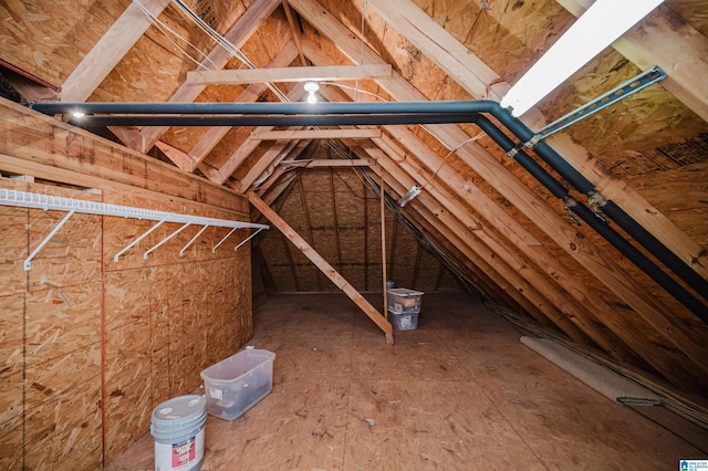 view of attic