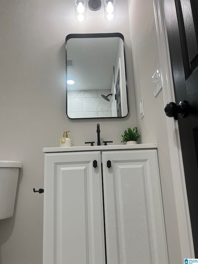 bathroom featuring vanity