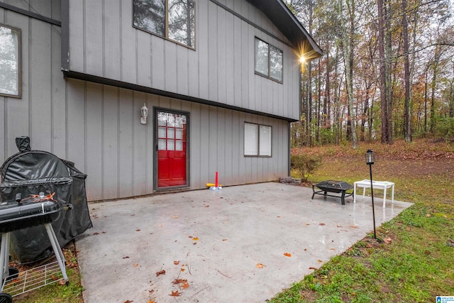 exterior space with a patio area