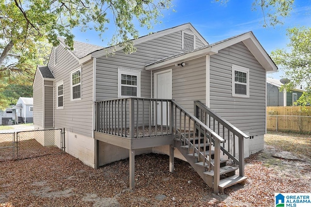 view of rear view of house