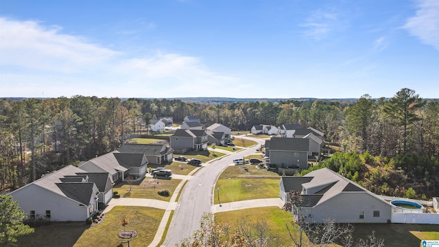 birds eye view of property