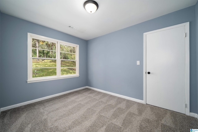 view of carpeted empty room