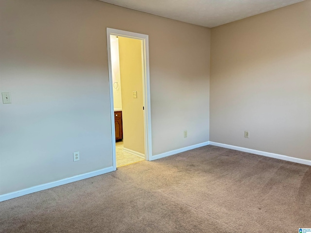 view of carpeted empty room