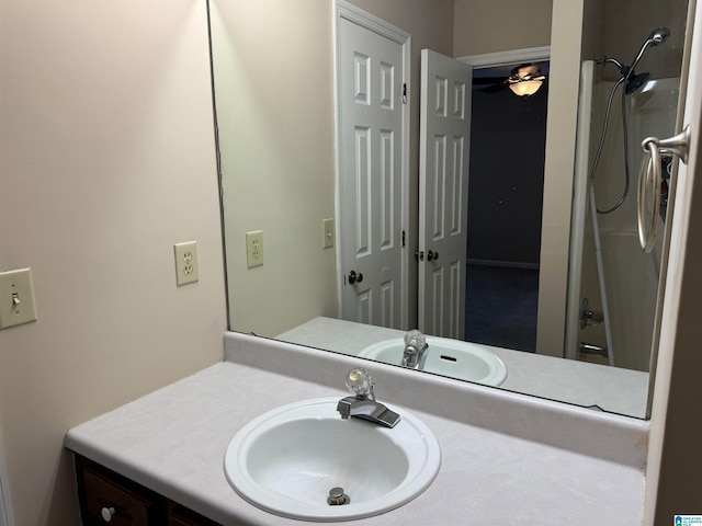 bathroom with vanity