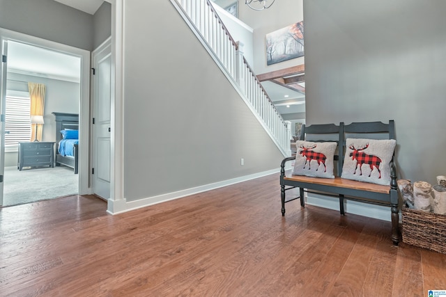 interior space with wood-type flooring