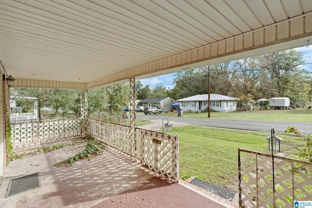 view of patio / terrace featuring covered porch