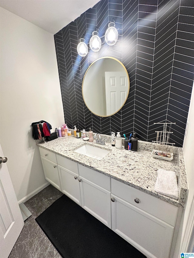 bathroom featuring vanity