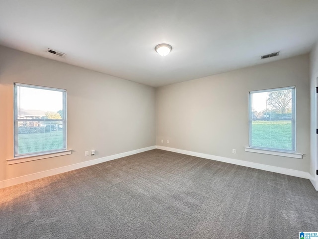 unfurnished room featuring carpet floors