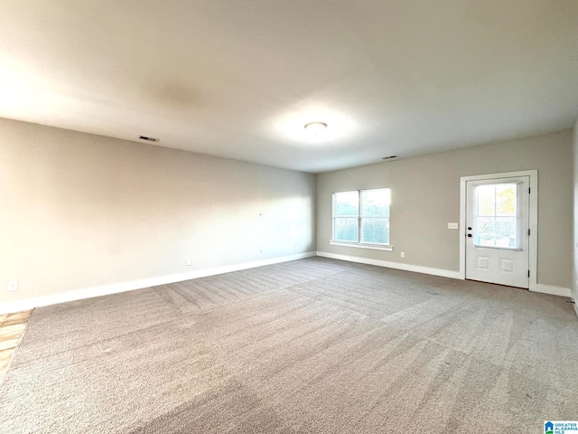 view of carpeted empty room