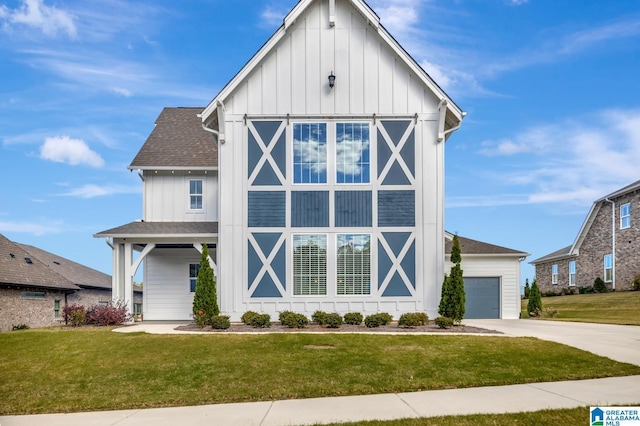 1114 Eagle Nest Cir, Birmingham, AL 35242 - view of front of house with board and batten siding and a front lawn