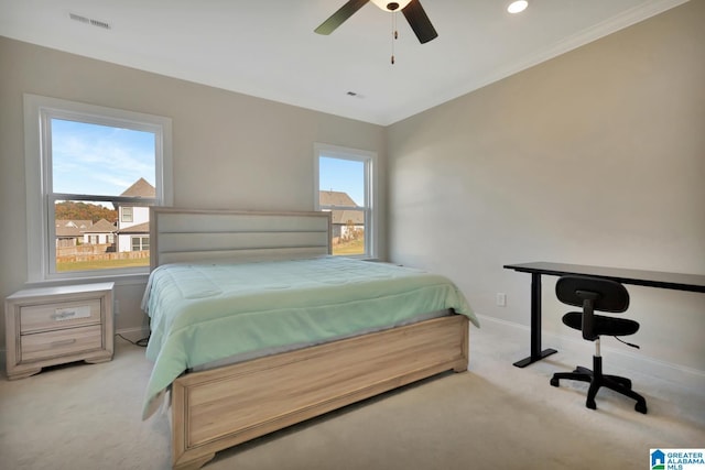1114 Eagle Nest Cir, Birmingham, AL 35242 - bedroom with carpet floors, baseboards, and a ceiling fan