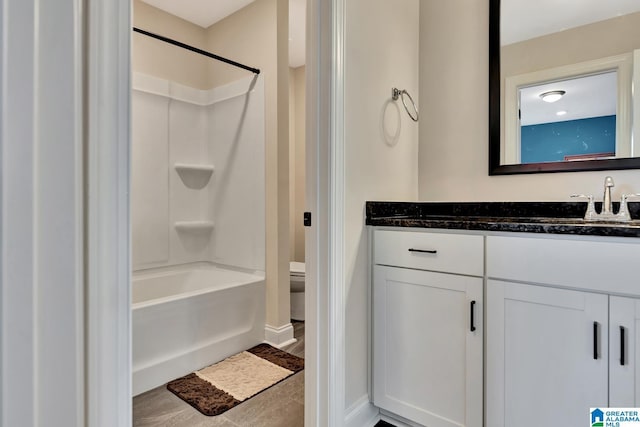 1114 Eagle Nest Cir, Birmingham, AL 35242 - full bath featuring vanity, toilet, tub / shower combination, and baseboards