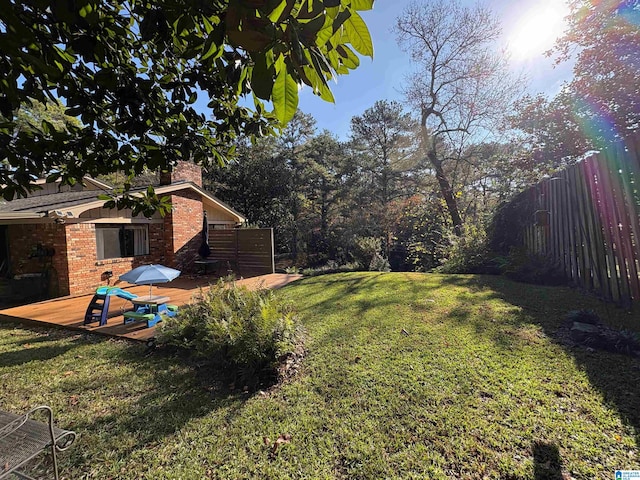 view of yard with a patio