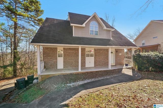 view of front of house with a porch