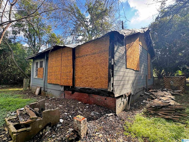 view of home's exterior