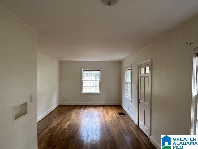 entryway featuring dark wood-type flooring