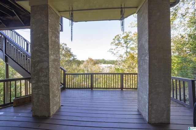 2399 Huntington Glen Dr, Homewood, AL 35226 - wooden deck with stairway